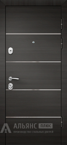 Однопольная уличная дверь для дома с повышенной защитой от взлома №53 внешняя - фото