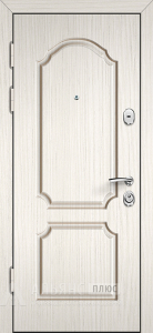 Металлическая дверь на дачу с элементами художественной фрезеровки №45 внутренняя - фото