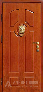Металлическая дверь для коттеджа с МДФ №24 внутренняя - фото