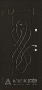 Недорогая дверь с панелью порошок однопольная №30 внутренняя - фото