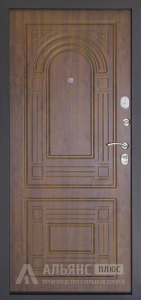 Металлическая дверь для дома с современной отделкой №10 внутренняя - фото