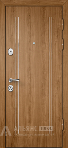 Утепленная входная дверь с терморазрывом и отделкой экошпоном №96 внешняя - фото