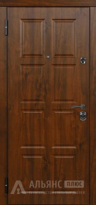 Стандартная входная дверь с отделкой букле графит №46 внутренняя - фото