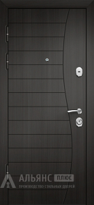 Венге дизайнерская дверь в частный дом №52 внутренняя - фото