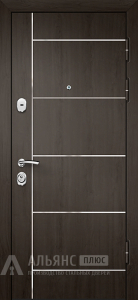 Входная дверь в квартиру Венге с ригельным замком №15 внешняя - фото