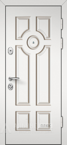 Утепленная дверь с терморазрывом для уличного входа №45 внешняя - фото