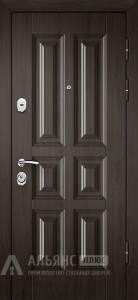 Надёжная дверь премиум класса в классическом стиле Венге №18 внешняя - фото