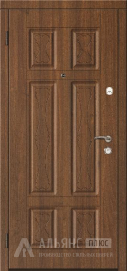 Металлическая дверь с цилиндровым замком современная №53 внутренняя - фото