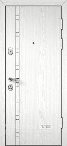 Стильная двухцветная утепленная дверь Дуэт №21 внешняя - фото