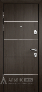 Входная дверь лабиринт с повышенной звукоизоляцией цвета Венге №9 внутренняя - фото