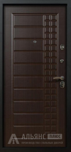 Подъездная металлическая дверь в квартиру №18 внутренняя - фото