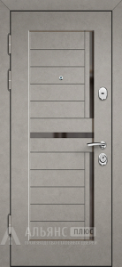 Уличная входная термо дверь с полимерным покрытием №35 внутренняя - фото