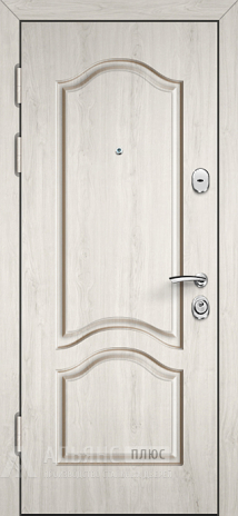 Фото 2 «Дверь в частный дом белый софт / сандал белый с горизонтальными вставками №29»